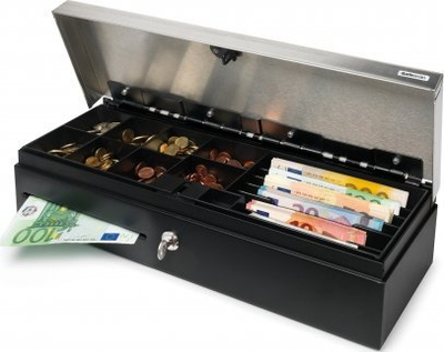 Sirtar parash Safescan SD-4617S, profesional, çelik PVC, i zi me argjend