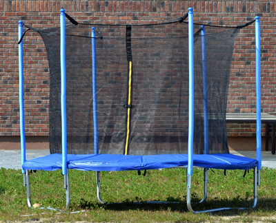 Trampolinë kopshti Enero 1014609, me rrjetë nga brenda, 12 FT 366 cm, blu