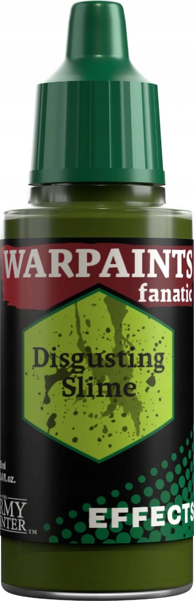 Bojë akrilike The Army Painter Warpaints Fanatic Effects Disgusting Slime, 18 ml, efekt llumi, jeshile