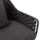Set dhomë ndenjeje metal + wicker HM5711, gri