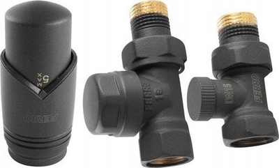 Set termostatik GT33 Direct, valvula 1/2", ngjyrë antracit