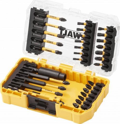 Set bitash kaçavide DeWalt FlexTorq, 32 copë, me kuti Tough Case