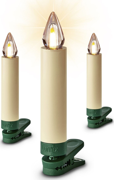 Set qirinjsh LED për zbukurim Krinner Bavaria, 12 copë, të bardhë