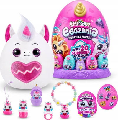 Lodër surprizë Zuru Rainbocorns Eggzania, me mbi 20 surpriza, për kalamaj 3+