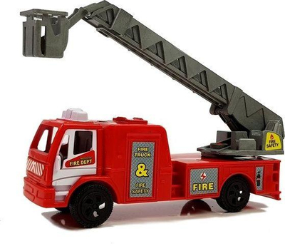 Set lodrash zjarrfikës Lean Sport Fire Department, helikopter dhe motor, me drita edhe zë, i kuq