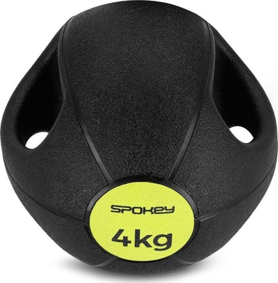 Top peshe trajnimi Spokey Gripi, 4 kg, me doreza, i zi