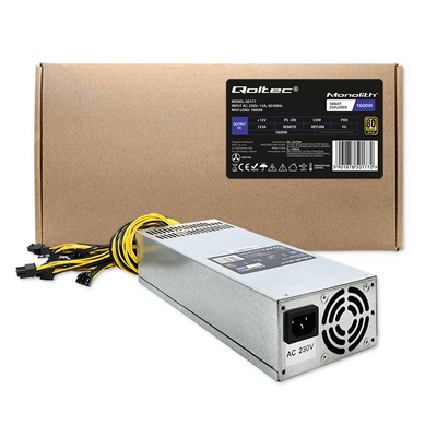 Furnizim energjie Qoltec PCI-E Smart 1600W, ATX, i zi