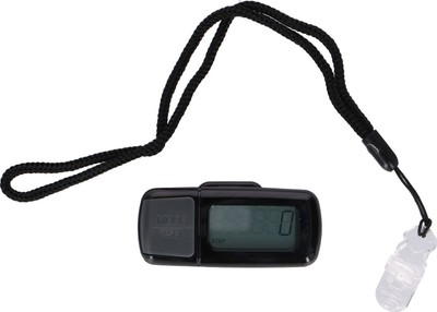 Pedometer Dunlop LCD, numërim hapat dhe distancë, matje kalori, i zi