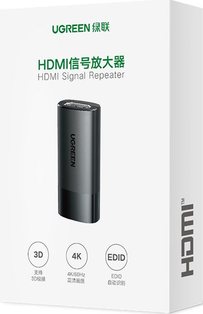 Amplifikator HDMI Ugreen CM429, 4K, audio 7.1, ngjyrë e zezë