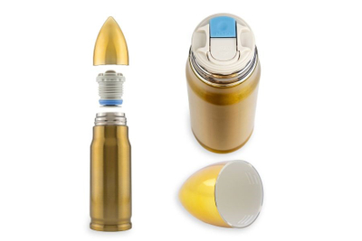 Termos FROSTER Bullet Thermos, 350 ml, çelik inox, ngjyrë bronzi