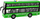 Lodër autobus me dy kate Double Decker, me bateri, me drita dhe tinguj, i gjelbër
