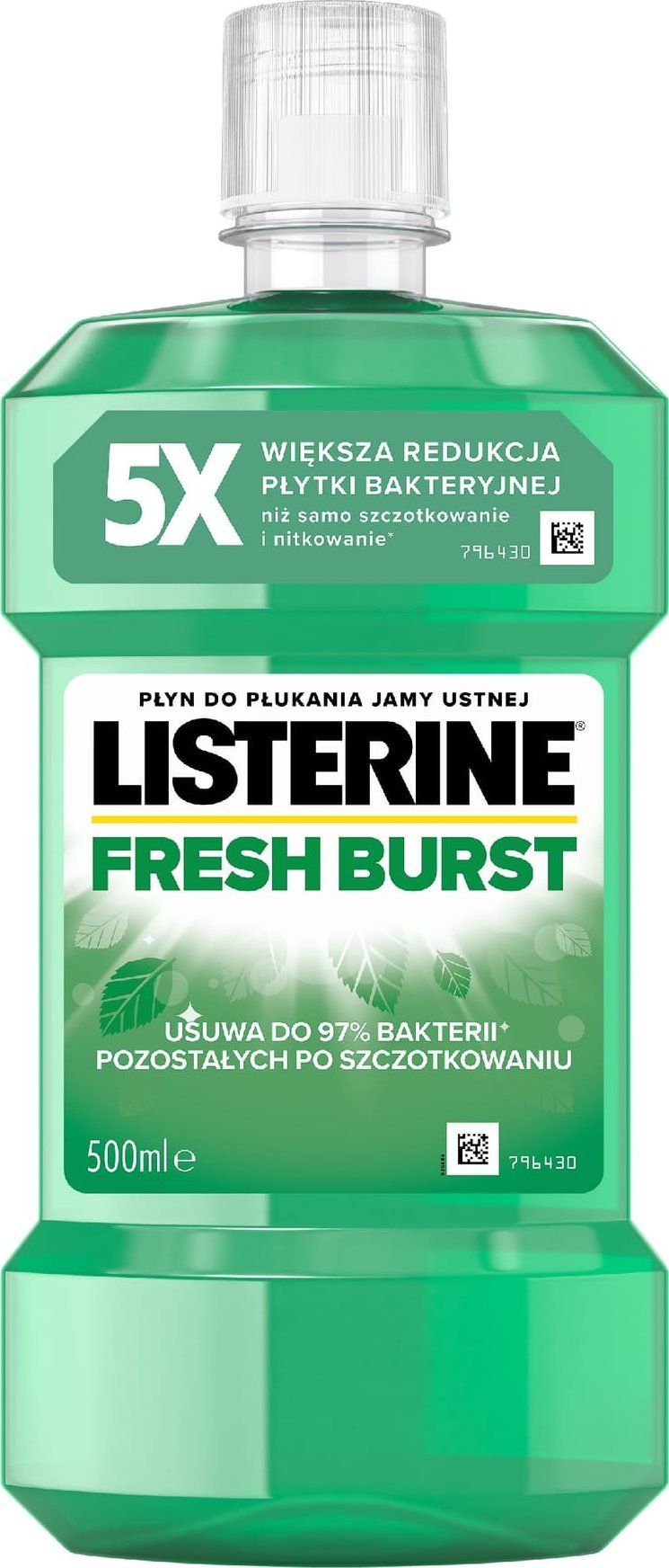 Solucion goje Listerine Freshburst, 500ml, freski afatgjatë