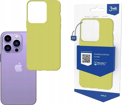 Mbulesë telefoni 3MK Matt Case për Apple iPhone 14 Pro Max, TPU, mat, ngjyrë lime