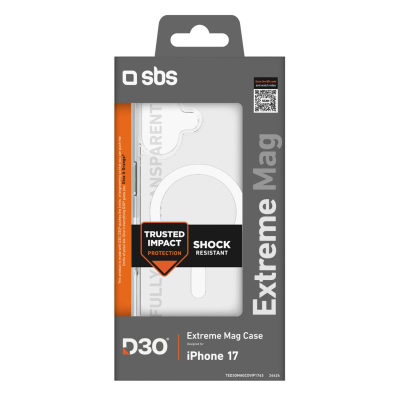 Kllëf telefoni SBS Mobile TED3OMAGCOVIP1763, për iPhone 17, MagSafe, transparent