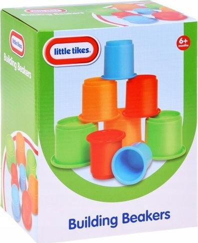 Lodër piramidë Little Tikes Building Beakers, kupa për t’i vënë njëra mbi tjetrën me lepurush, shumëngjyrëshe