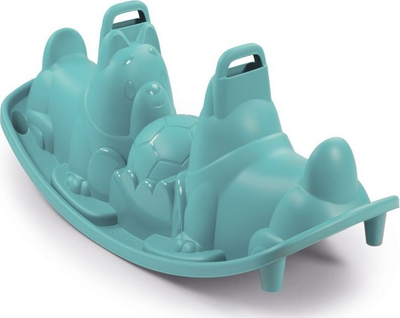 Lëkundëse për kalamaj Smoby Rocker Dogs, 3 vende, plastike, blu