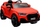 Makina elektrike për kalamaj Leantoys Audi Q7, me bateri, model SUV, e kuqe me llak
