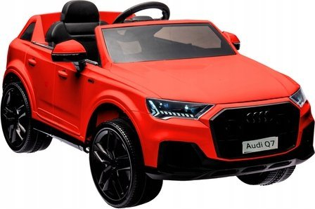 Makina elektrike për fëmijë Leantoys Audi Q7, me bateri, model SUV, e kuqe me llak
