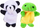Set kukulla gishtash Animals ZA3675, 10 copë, pelush, shumëngjyrëshe