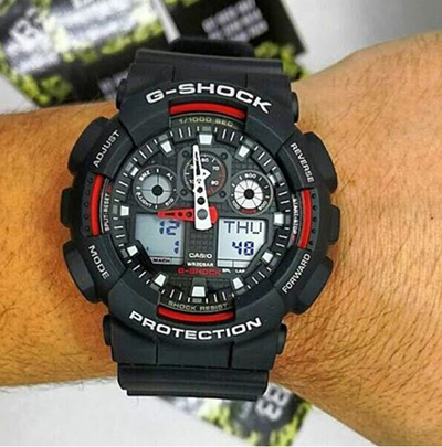 Orë dore Casio G / G-SHOCK GA-100-1A4ER