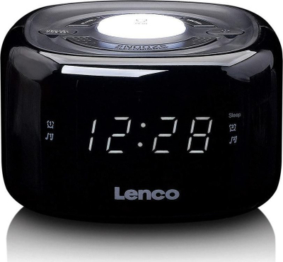 Radiobudilë Lenco CR-12, FM, me ekran LED, e zezë