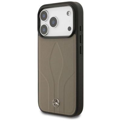 Mbrojtëse telefoni Mercedes The Move MagSafe për iPhone 17 Pro, lëkurë, ngjyrë taupe