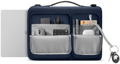 Çantë laptopi Tech-Protect Defender, 17", navy blue