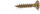 Vida druri Fischer CHIPBOARD SCREW 3.0x16, set 100 copë, e verdhë