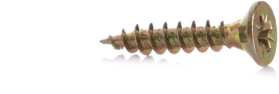 Vida druri Fischer CHIPBOARD SCREW 3.0x16, set 100 copë, e verdhë