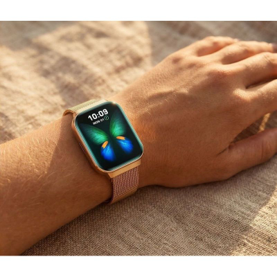 Smartwatch Gravity GT44-1, ekran me prekje, dy rripa, rozë gold