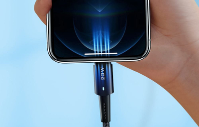 Kabllo kariku Essager USB C në Lightning, 1m, PD 27W, e zezë