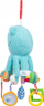 Lodër varëse për bebe Octopus Rattle Pendant, me pasqyrë dhe lodra për kafshim, shumëngjyrëshe