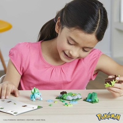 Set ndërtimi MEGA Pokémon Bulbasaur Forest Fun, 82 copa, lojë me ndërtim, shumëngjyrësh