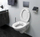 Bidet portabël Wellys Mobile and Foldable, palosës, për tualet, i bardhë