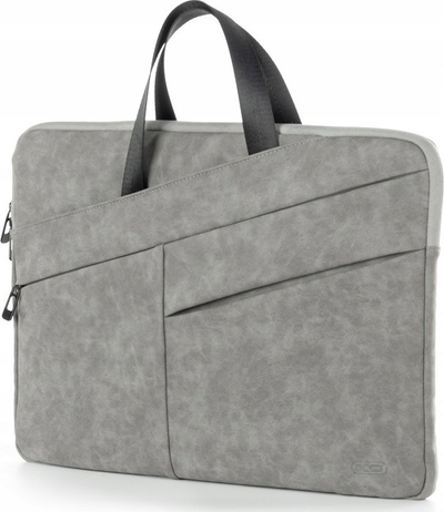Çantë laptopi XO, 15", PU, gri e errët