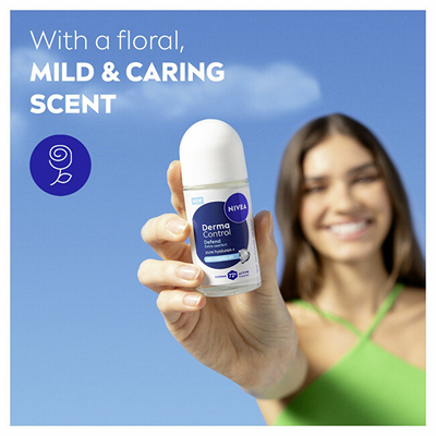 Antiperspirant roll-on për femra Nivea Derma Control Defend, 50 ml