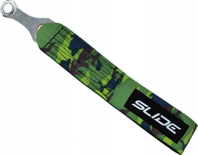 Rrip tërheqës makine Slide Tow Strap, tekstil i fortë, kamuflazh jeshil
