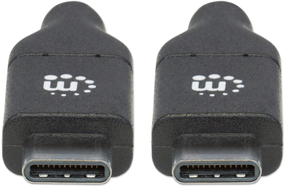 Kabllo USB Manhattan USB C në USB C, 2 m, 100 W, e zezë