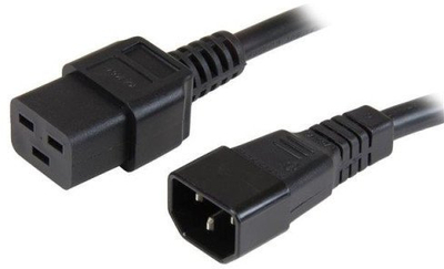 Kabllo zgjatëse energjie Manhattan 355209, IEC C14 në C19, 2m, i zi