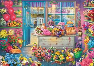 Puzzle Schmidt Spiele Colourful Flower Shop, 1000 copa, shumëngjyrësh