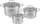 Set tenxheresh ProfiCook PC-KTS1223, 6 pjesë, çelik inox, argjendtë