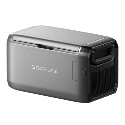 Frigorifer portativ EcoFlow Glacier Classic 35L, kompresor, dy zona ftohje, gri
