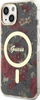 Mbrojtëse telefoni Guess Flower MagSafe për iPhone 14 Plus, plastike, jeshile