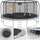 Trampolinë Rebel Active PRO 15ft 465cm, rrjetë sigurie, shkallë, e zezë