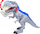 Lodër dinosauri Dragon-i Toys Mighty Megasaur Megahunter T-Rex, me drita dhe zë, gri me blu