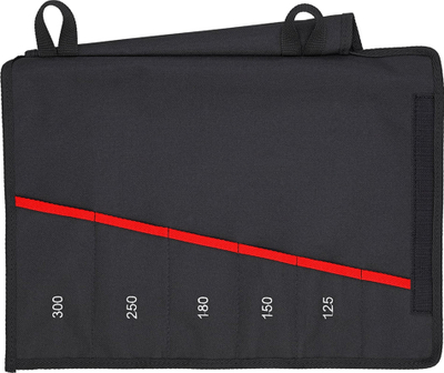 Куќиште за клучеви Knipex Roll Up, 5 прегради, полиестер, црно