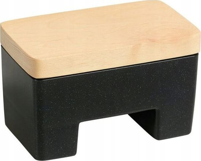 Enë gjalpi Practic Intelligent Butter Dish, me ujë, plastike, e zezë