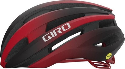 Helmë rrugore Giro Synthe II Integrated MIPS, madhësia L 59-63 cm, e zezë me të kuqe