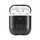 Kapak për AirPods Audi Leather Big Logo, lëkurë eko, kompatibël me karikim pa tela, i zi