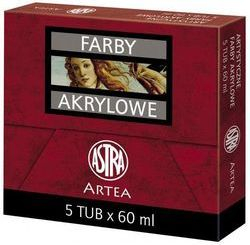 Ngjyrë akrilike Astra Artea Pearl, set 5x60 ml, shumëngjyrëshe